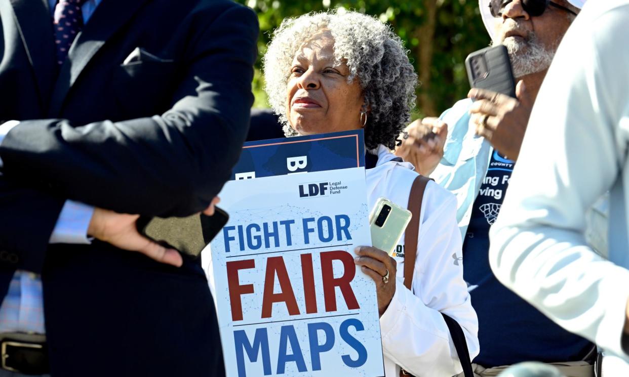<span>In January 2023 judges struck down the map, saying legislative Republicans had impermissibly used race when they redrew it after the 2020 census. </span><span>Photograph: Shannon Finney/Getty Images for Rooted Logistics</span>