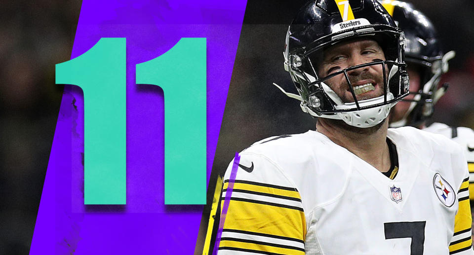 <p>One thing about the Steelers’ fake punt: Almost every time a play like that is run, it’s based on some weakness the coaching staff saw on film during the week. It likely was not a random call. it still didn’t make a ton of sense in that exact situation, and fakes are always going to look bad when they don’t work. (Ben Roethlisberger) </p>