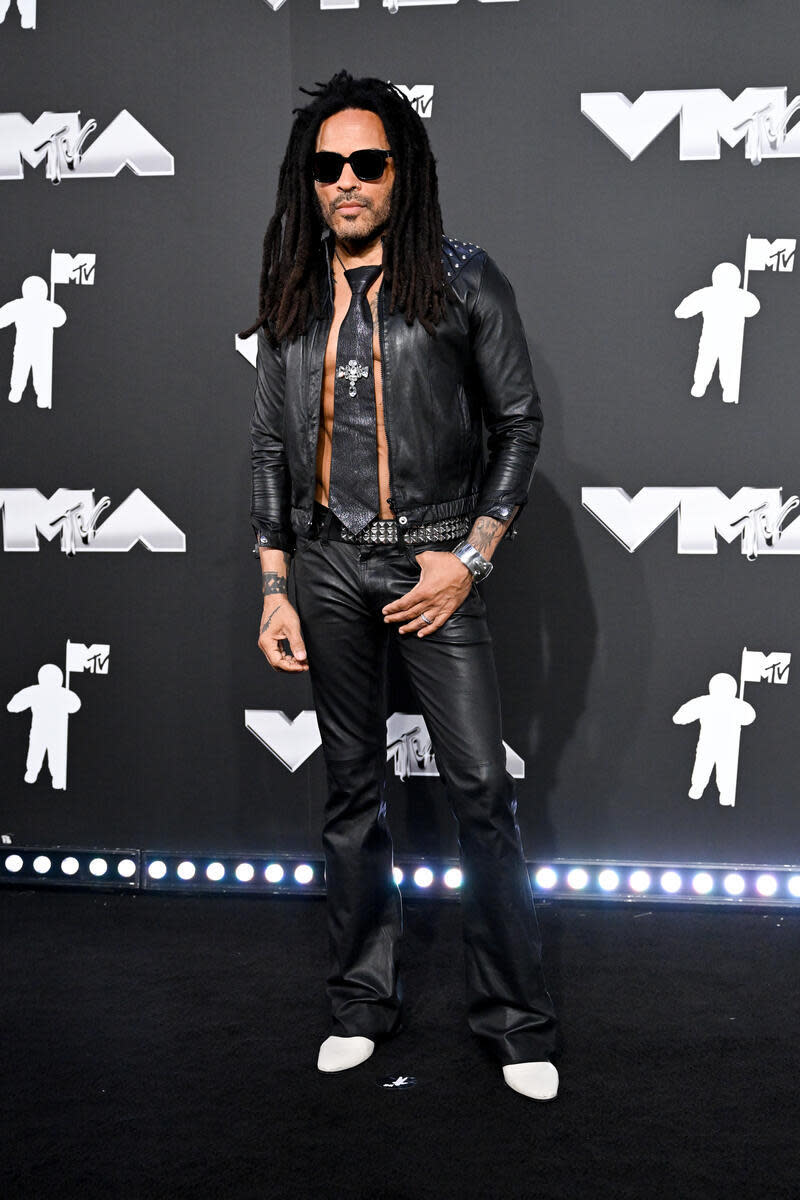 Lenny Kravitz Lets His Love for Leather Live in Full Leather Look at