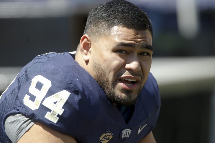 Pitt DT Jeremiah Taleni has been kicked off team for disciplinary reasons. (AP)