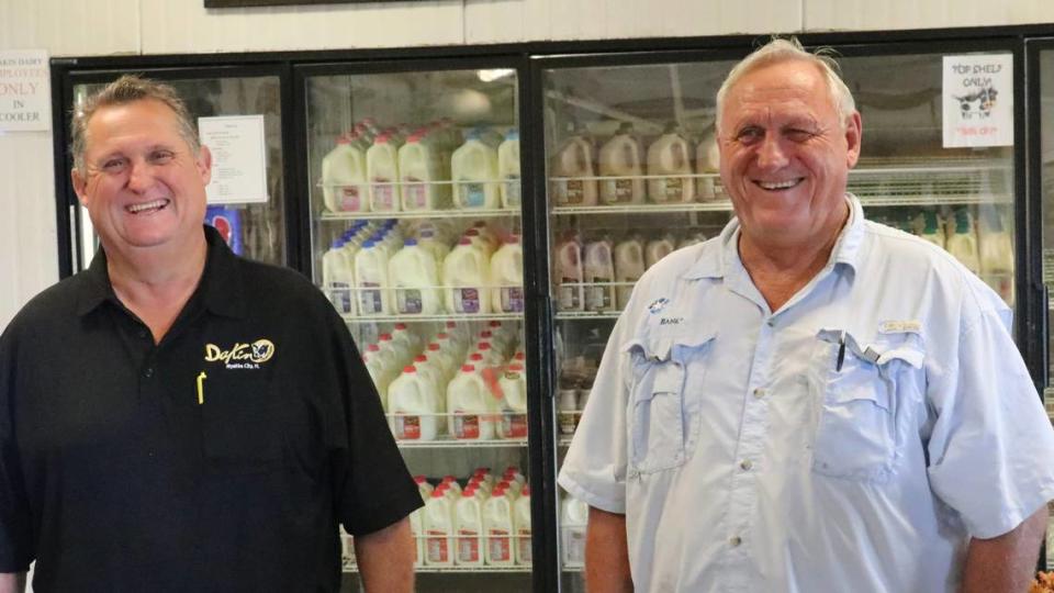 Jerry and Cameron Dakin, shown above in 2020, and their late brother, Farren, were selected for the Manatee County Agricultural Hall of Fame.