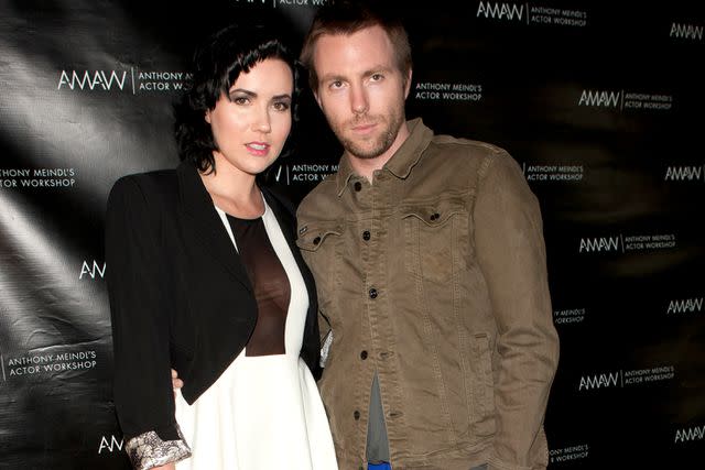 <p>Michael Bezjian/WireImage</p> Elijah Blue Allman and his wife Queenie in 2013.