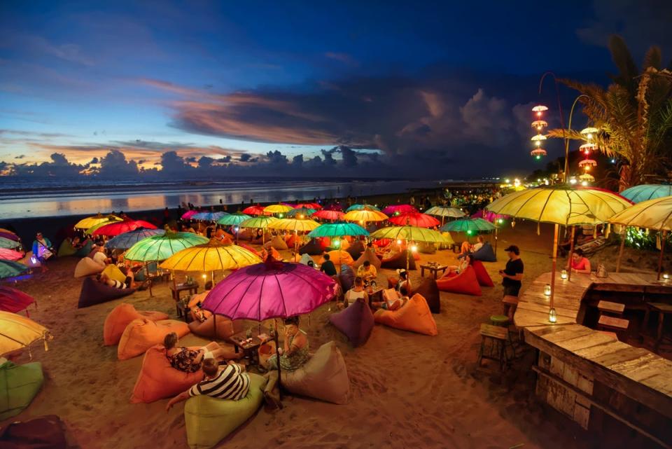 The stylish sands of Seminyak are primed for sunset viewing (Getty Images)