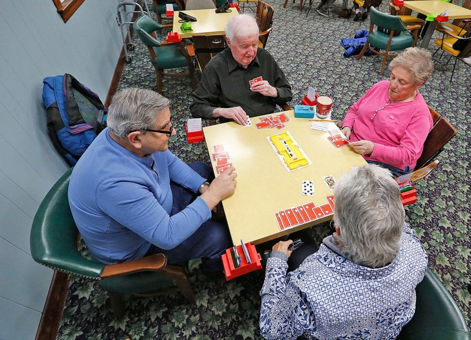 Bob Boyd, 92, of Braintree, was just made a Gold Life Master in duplicate bridge. Boyd plays at the Puritan Bridge Club in Braintree on Tuesday, Jan. 31, 2023.