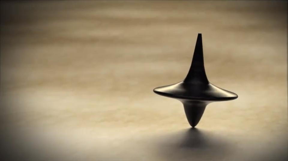 The spinning top at the end of Inception.