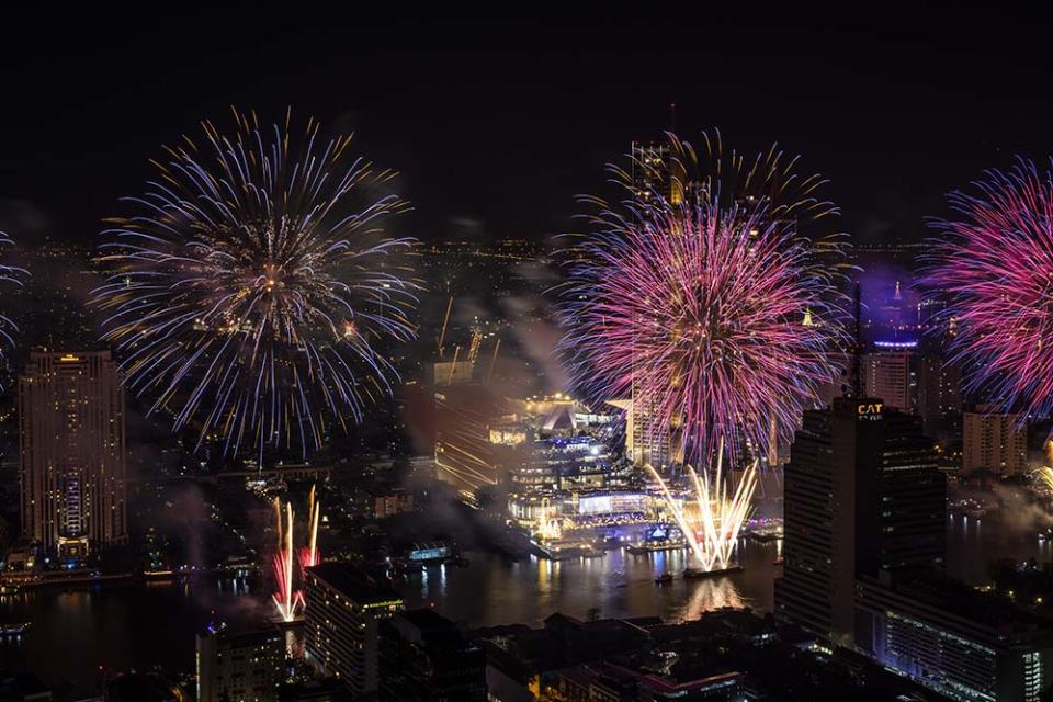 暹羅天地跨年煙火秀（Photo by Lauren DeCicca, Image Source : Getty Editorial）