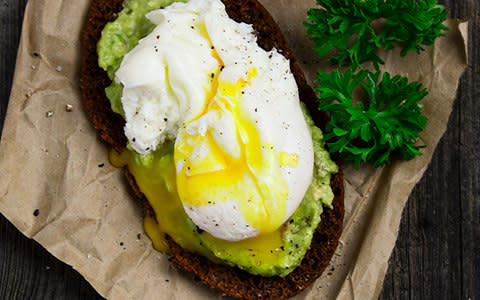 A diet rich in protein and good fats, as found in eggs and avocados can help stem the tide of old age - Credit: Arx0nt/ Getty Images Contributor