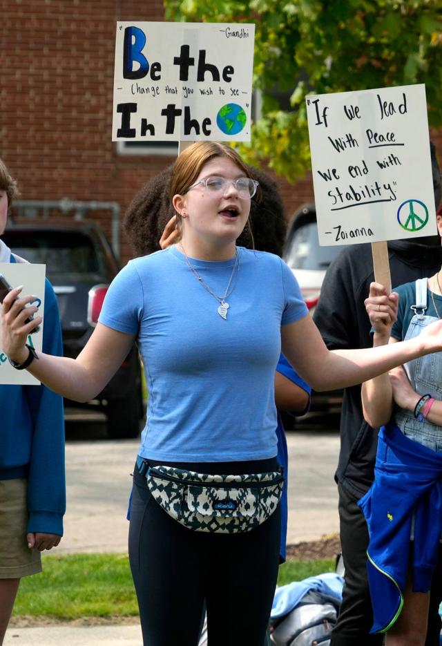 Catholic East Elementary students walk out of school, demand answers