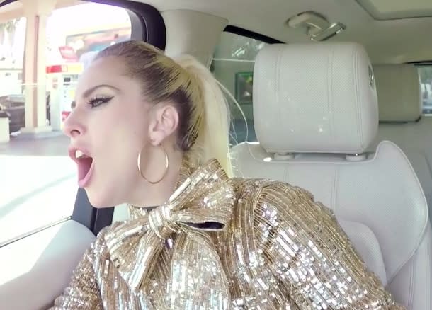 Lady Gaga did Carpool Karaoke with James Corden, and this teaser is our everything