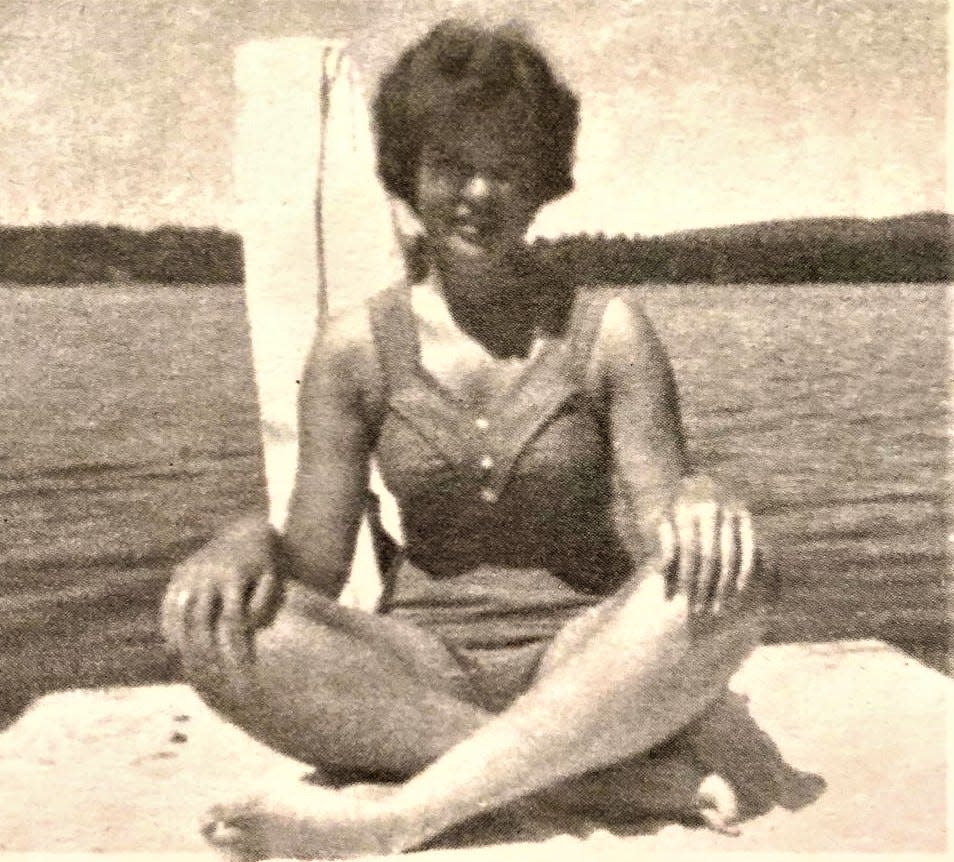 Lucy Wilhelm, of Cambridge, in 1961 at Lake Pleasant, N.Y. She was 16 that summer and the photo was taken by her late brother Jim Loder, then 13.