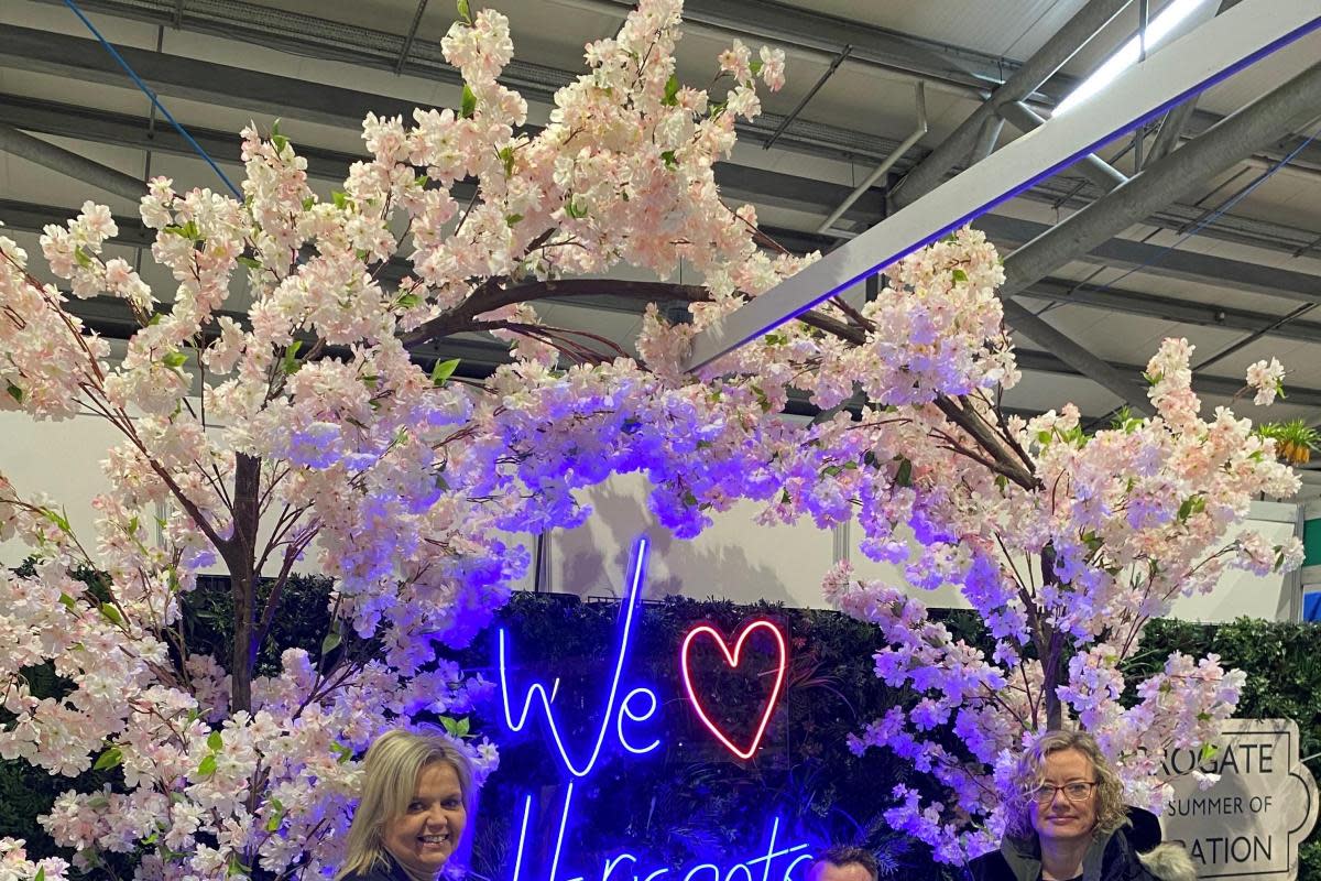 Andrea Thornborrow, BID Chair, Bethany Allen, Business and Marketing Executive at the BID, Matthew Chapman, BID Manager and Sara Ferguson, joint BID Vice Chair, at this year’s Spring Flower Show. <i>(Image: Pic supplied)</i>