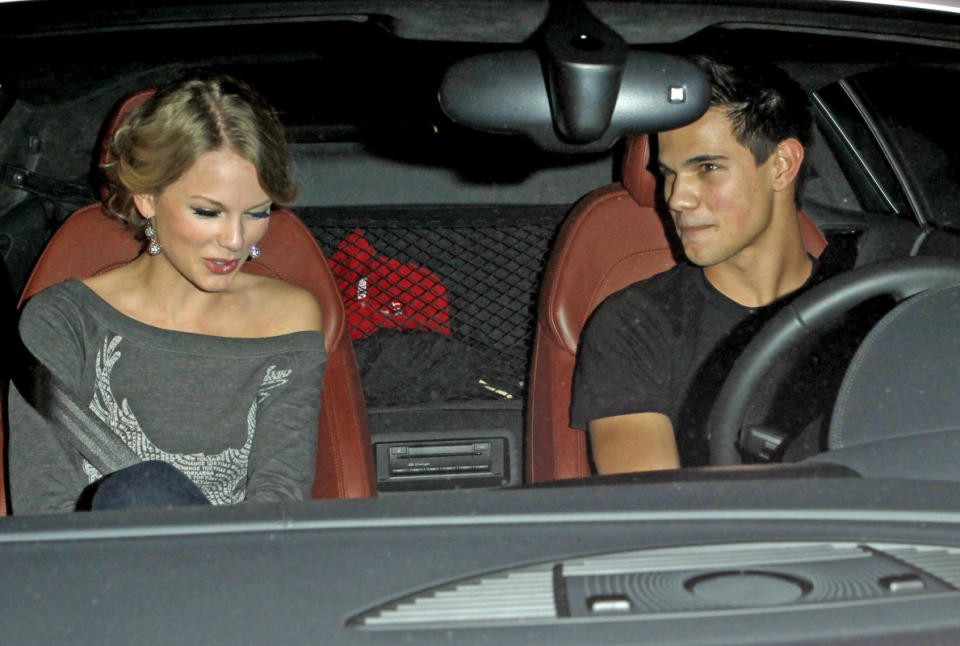 Taylor Swift and Taylor Lautner in October 2009<p>Jean Baptiste Lacroix/WireImage</p>