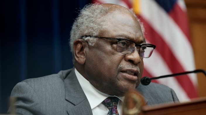 South Carolina Rep. James E. Clyburn, chairman of the House Coronavirus Subcommittee, speaks during a hearing last month held to discuss the monetization and misinformation surrounding COVID-19. (Photo: Anna Moneymaker/Getty Images)