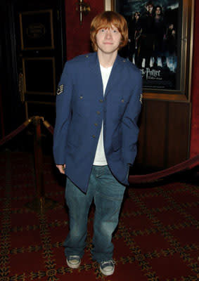 Rupert Grint at the NY premiere of Warner Bros. Pictures' Harry Potter and the Goblet of Fire