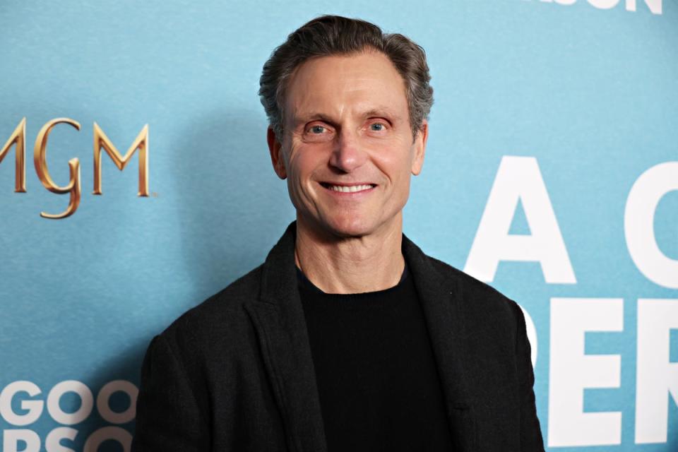 Tony Goldwyn (pictured at a screening of MGMG’s ‘A Good Person’ on 20 March 2023 in New York City) voices Alexander Hamilton in the show (Cindy Ord/Getty Images)