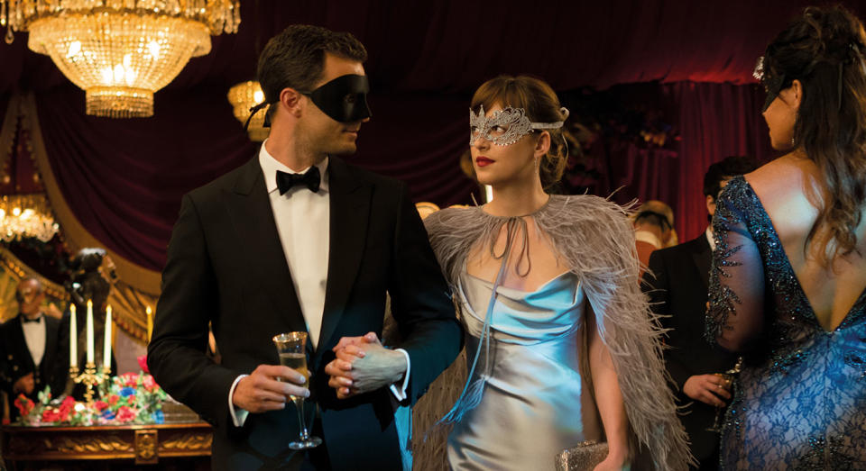 Jamie Dornan and Dakota Johnson in 'Fifty Shades Darker' (Universal Pictures UK)