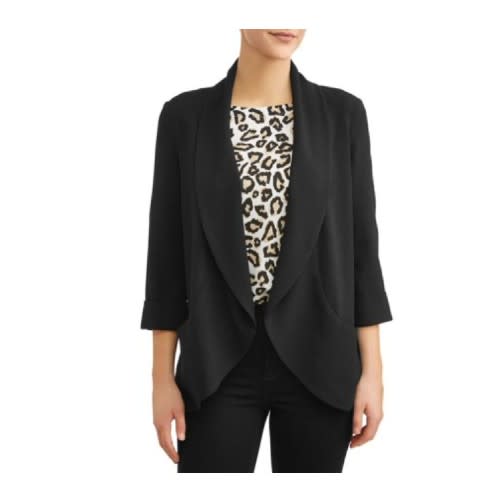 We love the pretty drape of this blazer. (Photo: Walmart)