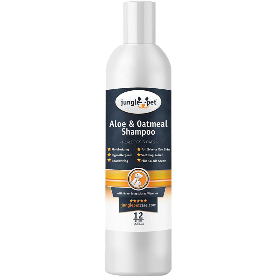 jungle pet aloe oatmeal cat shampoo