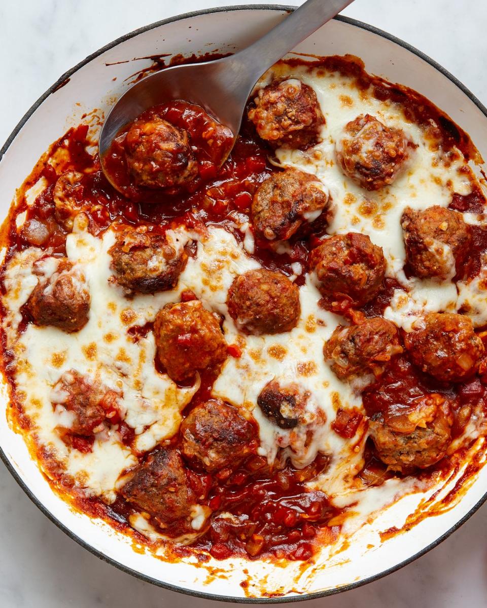 20) Sloppy Joe Meatball Bake