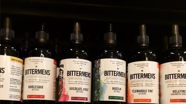 Bottles of Bittermens bitters