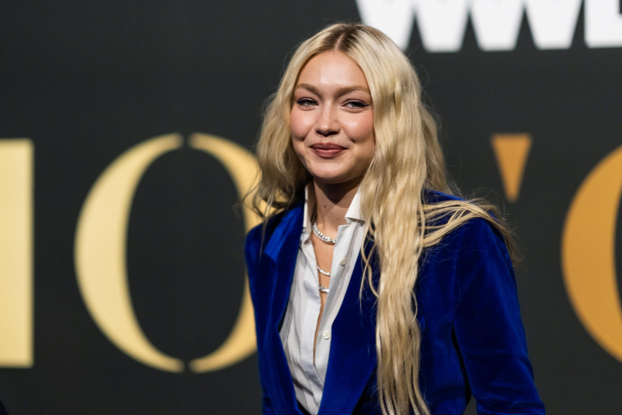Gigi Hadid attends 2022 WWD Honors at Cipriani South Street on October 25, 2022 in New York City. (Gotham / WireImage)