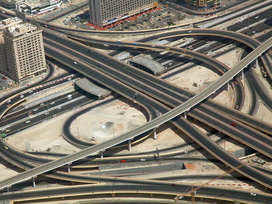 A view from the 124th floor of the Burj-Khalifa, the world’s tallest building, in Dubai, United Arab Emirates. From the ground floor to the 124th floor, the elevator takes exactly 60 seconds.<br><br>Mithun Basak is a engineer by profession and a traveler-photographer by passion. His interests include landscapes, nature, wildlife and architecture. Enjoy more of his work at <a href="http://www.beautyaroundme.com/" rel="nofollow noopener" target="_blank" data-ylk="slk:his website;elm:context_link;itc:0;sec:content-canvas" class="link ">his website</a>