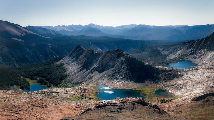 alpine lake mountains