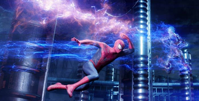 Spider-Man running in "The Amazing Spider-Man 2"