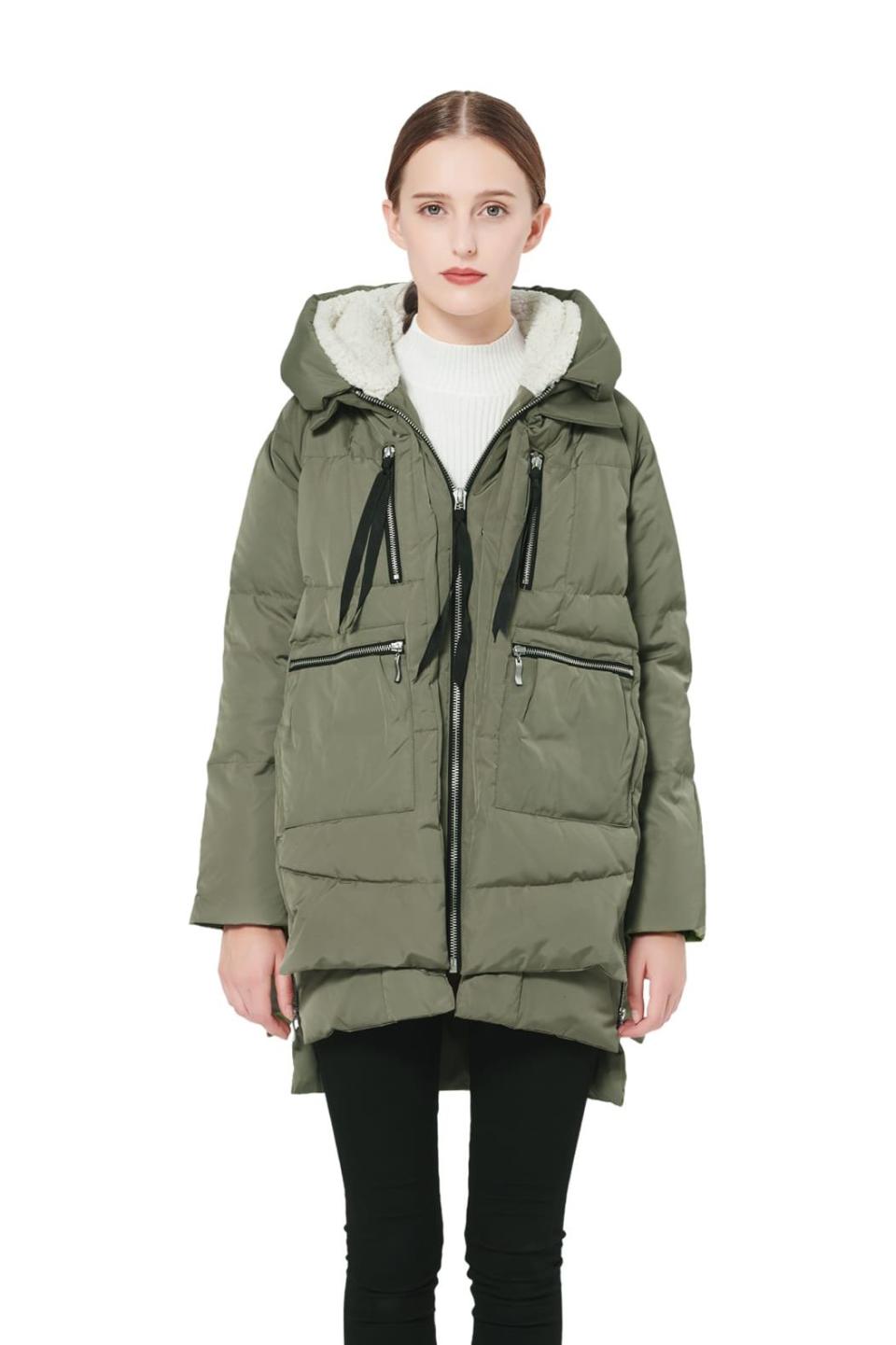 Thickened Down Jacket Green