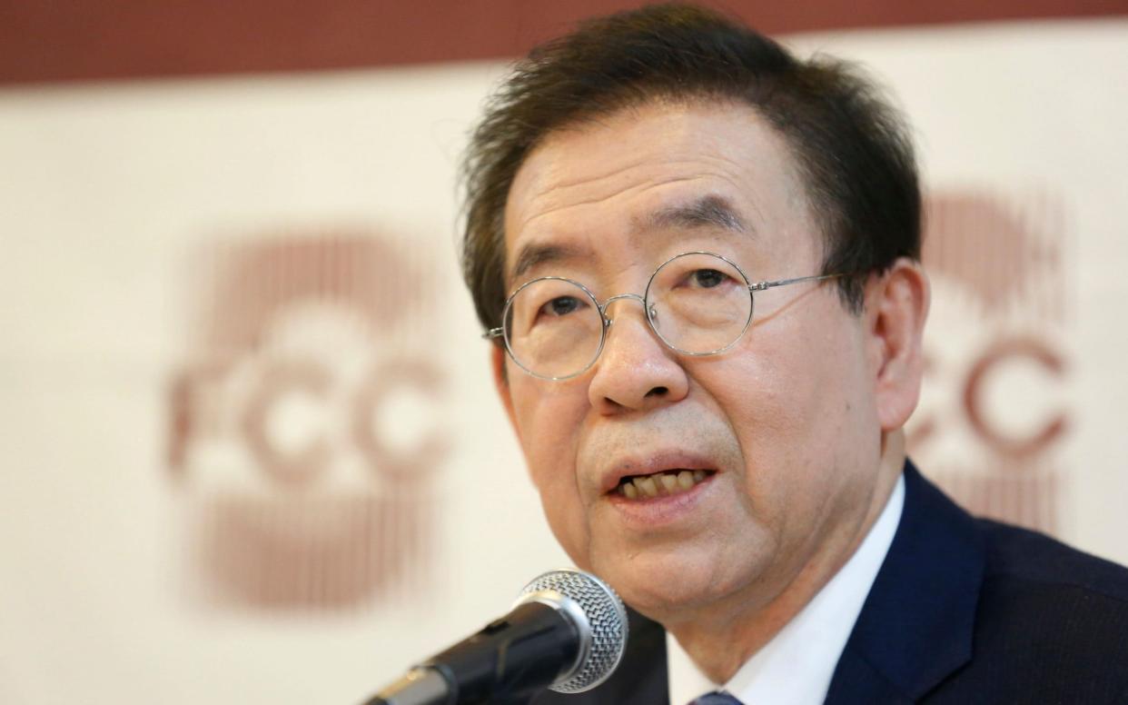 Seoul mayor Park Won-soon was reported missing by his daughter - JEON HEON-KYUN/EPA-EFE/Shutterstock/Shutterstock