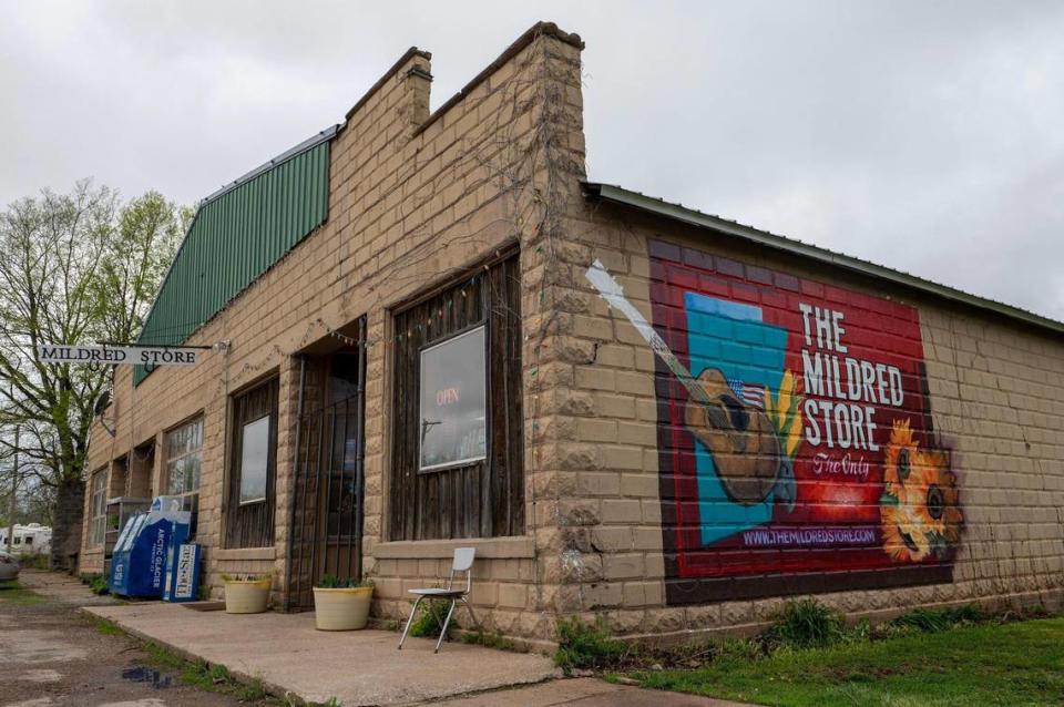 The Mildred Store, formerly known as Charlie Brown’s Grocery, was built in 1915. Emily Curiel/ecuriel@kcstar.com