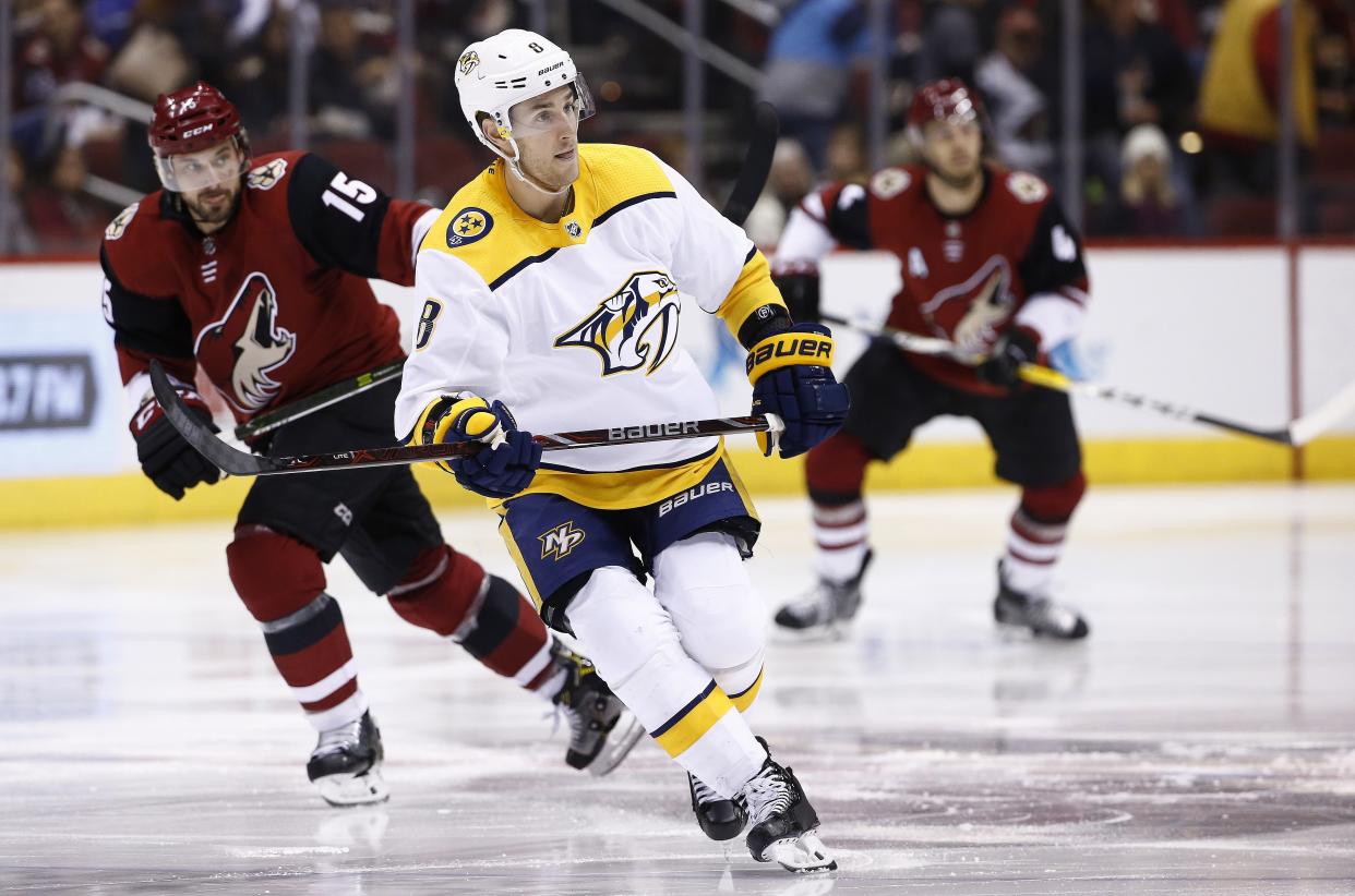 Kyle Turris has been a big reason why the Predators are cruising. (AP)