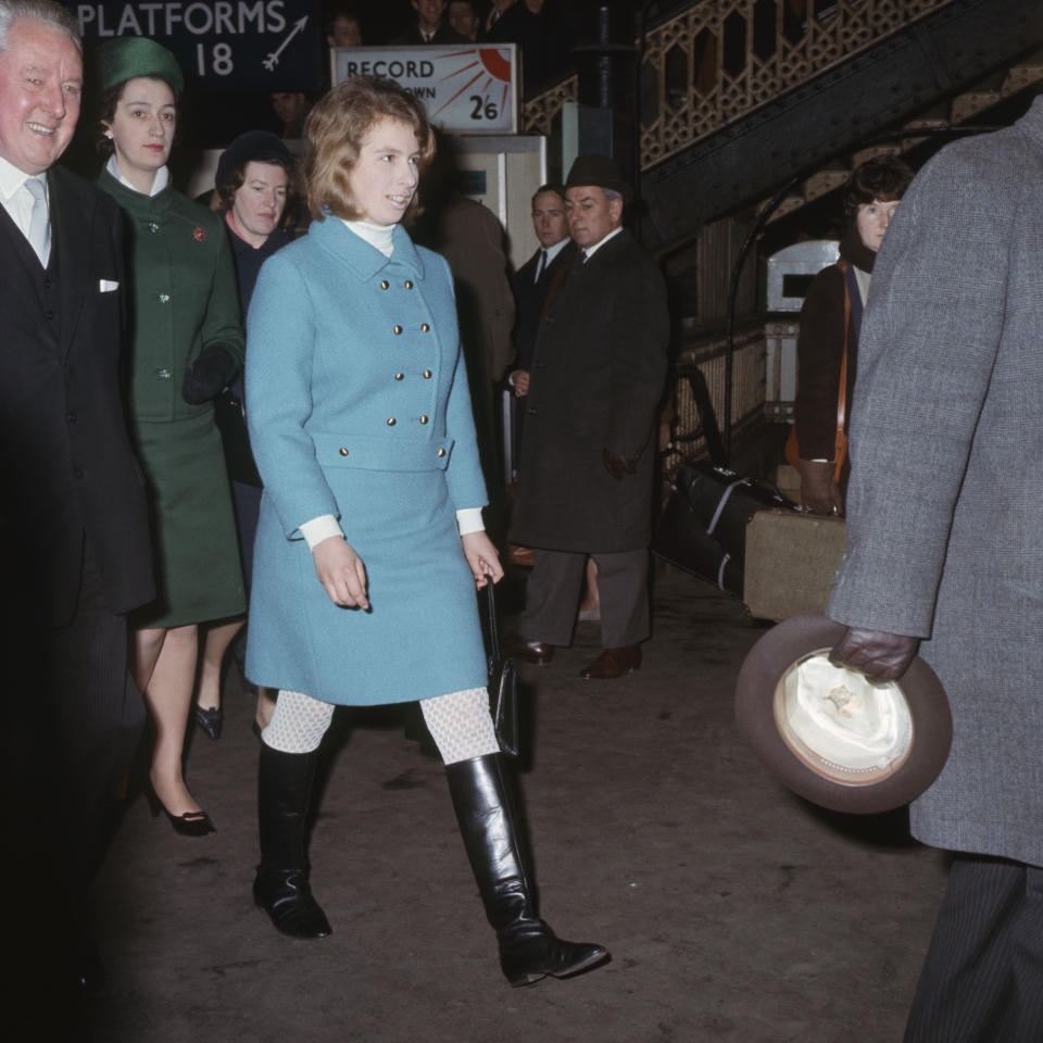 Striding into London in statement boots