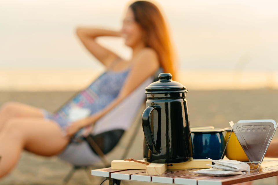 Should we really be having a hot coffee in the heat? (Getty Images)