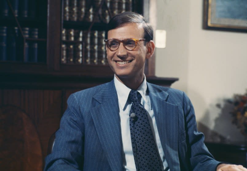 Stuart Eizenstat, President Jimmy Carter’s Chief Domestic Policy Adviser at the White House, Washington, August 13th 1978. (Photo by UPI/Bettmann Archive/Getty Images)