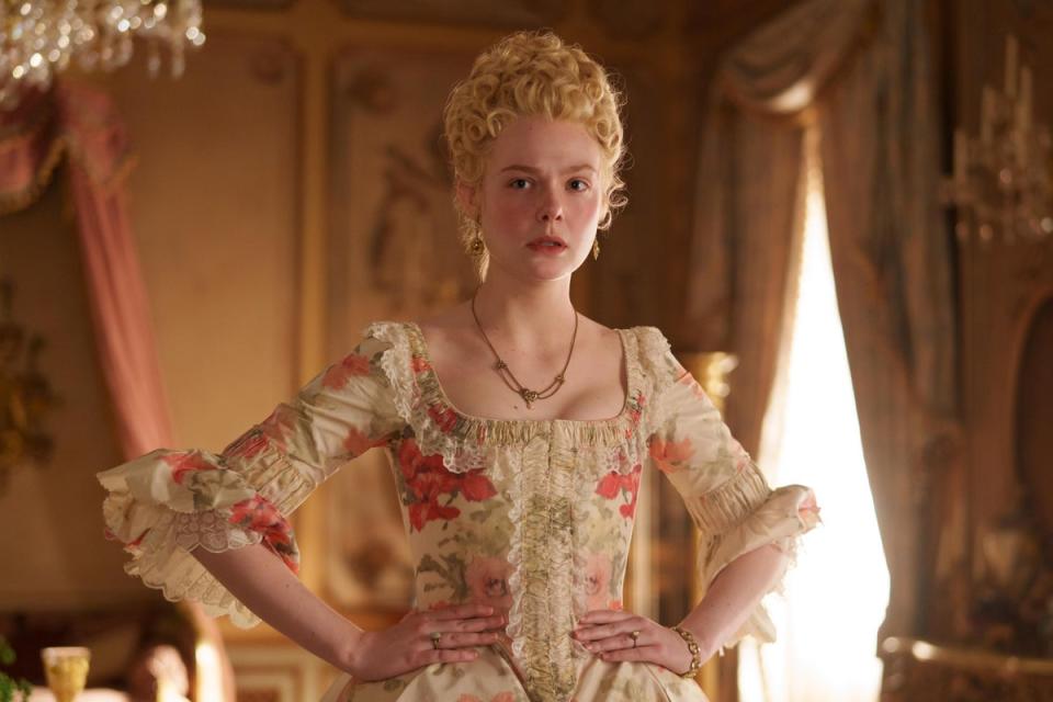 Elle Fanning in the cancelled ‘The Great' (Lionsgate+)