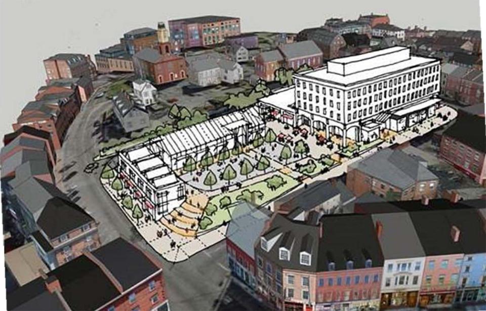 William Binnie and Carlisle Capital Corporation are proposing a $45.9 million redevelopment plan for the McIntyre federal building property in Portsmouth.