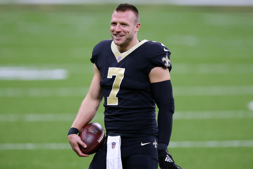 Taysom Hill may not has as much experience as a starter as Jameis Winston, but that exactly why head coach Sean Payton wants Hill to start for the Saints. (Photo by Jonathan Bachman/Getty Images)