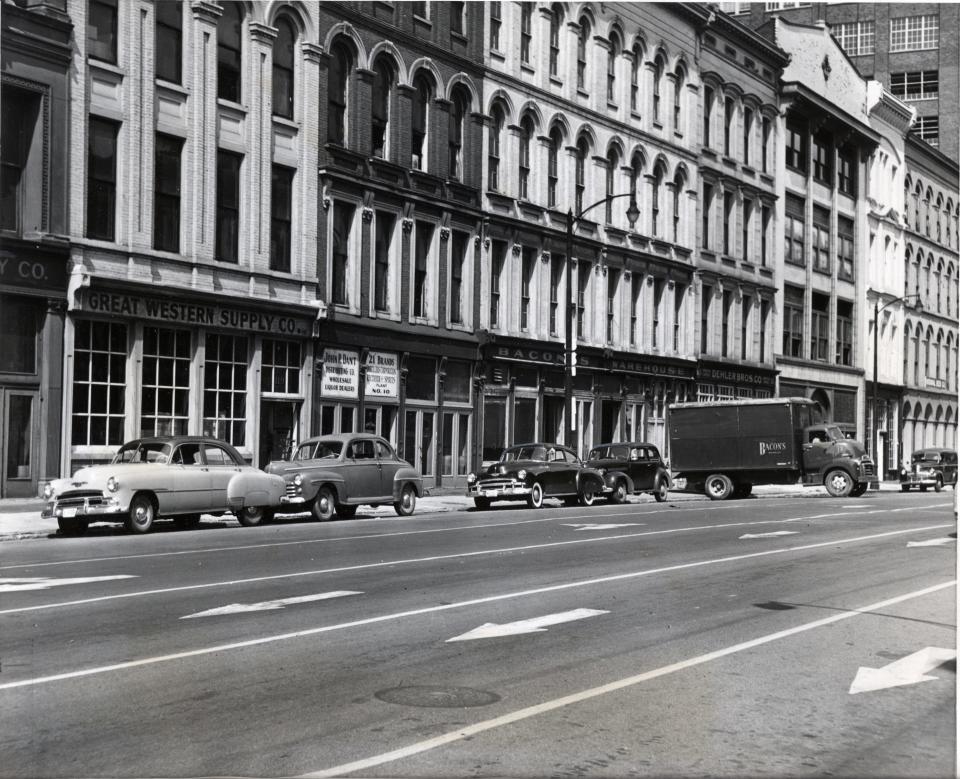 The 100 block of  West Main Street is shown in this July 1952 archive photo.