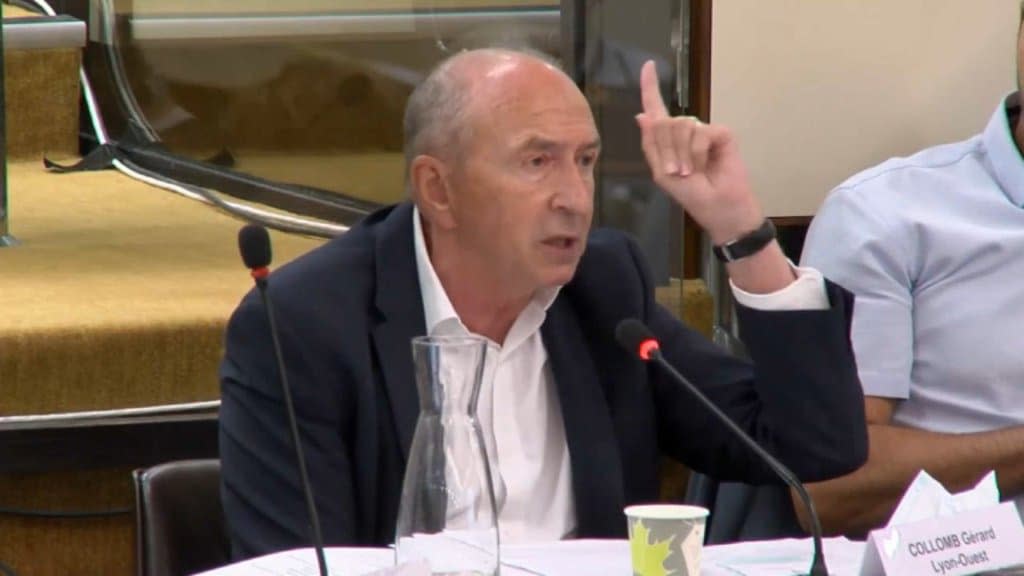 Gérard Collomb au conseil de la Métropole lundi. - Métropole de Lyon