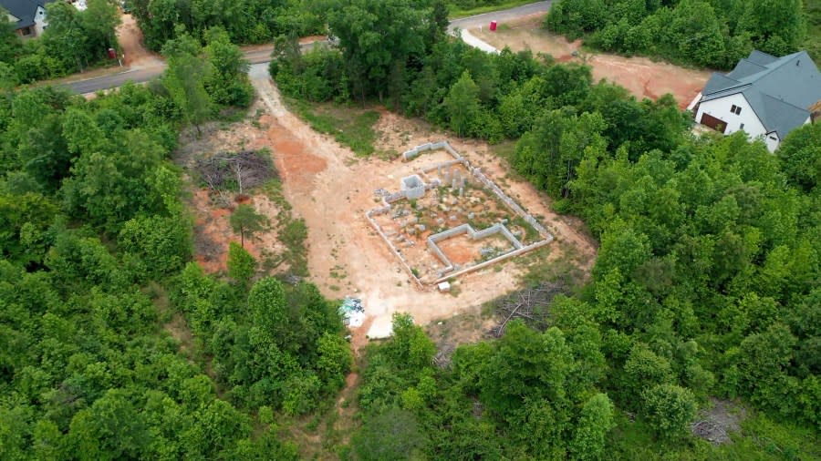 This property, located along Barbary Place in Lincoln County, belongs to Traci Blackwell. Her home was nearing the three-year mark when she fired Mario Cotto after Blackwell said the bank paid $165,000 in bank draws and an unfinished foundation is as far as her build went.