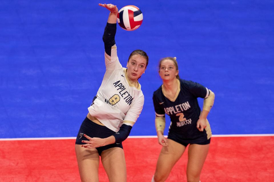 Appleton North's Ella Demetrician is the top senior volleyball player in the state according to prepdig.com. The 6-foot outside hitter will play collegiately at Michigan next fall.