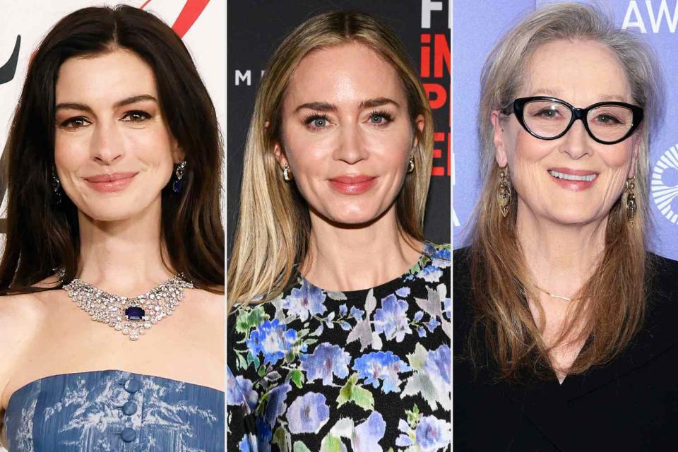 <p>Taylor Hill/FilmMagic; Michael Buckner/Variety via Getty; Dimitrios Kambouris/Getty</p> Anne Hathaway, Emily Blunt, Meryl Streep