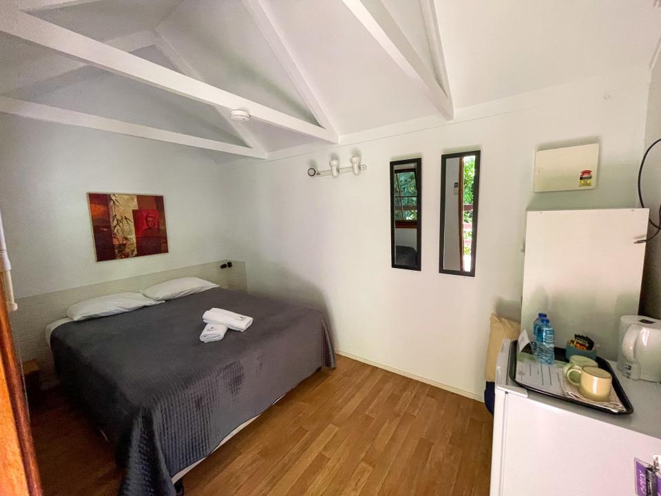 The interior of the tiny house at Paronella Park.