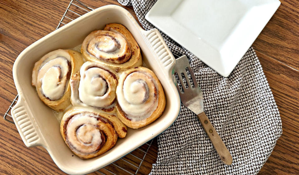 Grands Cinnamon Rolls with Buttercream Frosting Baked<p>Krista Marshall</p>