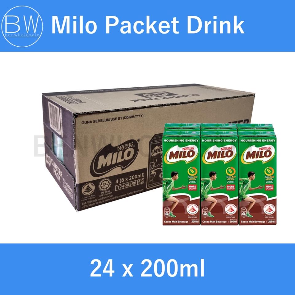 Milo Chocolate Malt Packet Drink (New Formula with more calcium!) Expiry Sept 2024. (Photo: Shopee SG)