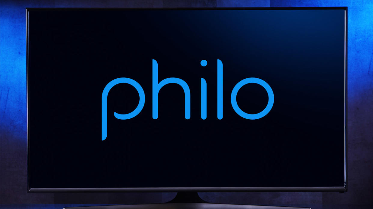  Philo logo on a TV screen 