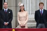 <p>Just five figures stood with the Queen to mark her Diamond Jubilee in 2012. With Prince Philip in the hospital, it was Prince Charles, Camilla Duchess of Cornwall, the Duke and Duchess of Cambridge, and Prince Harry that stepped into the limelight. This was said to be a strong message from the Palace on the future of the royal family.</p>