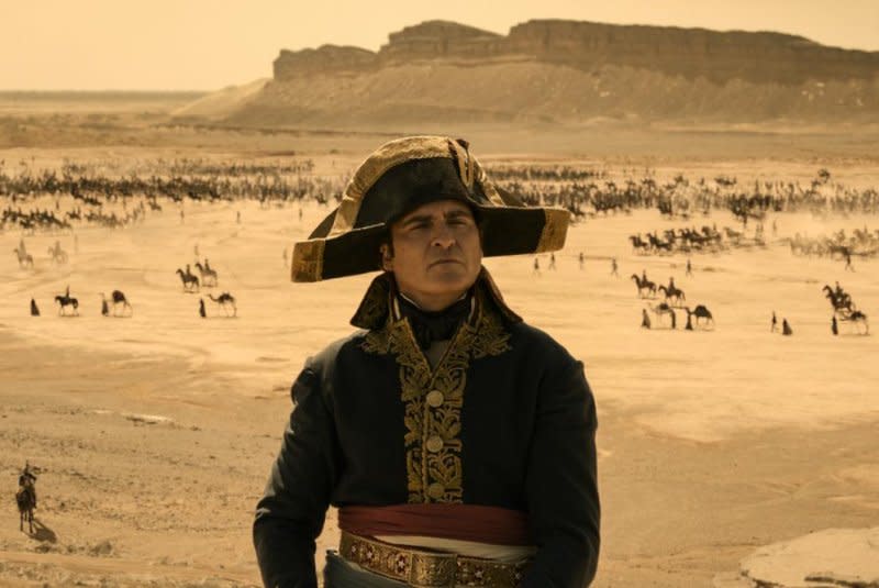 Napoleon (Joaquin Phoenix) leads the battle in Egypt. Photo courtesy of Sony Pictures