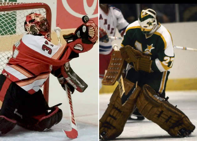 <b>Le plus grand nombre de buts</b> accordés en carrière: Grant Fuhr et Gilles Meloche (2756).<br> AP Photo/Wilfredo Lee/GettyImages